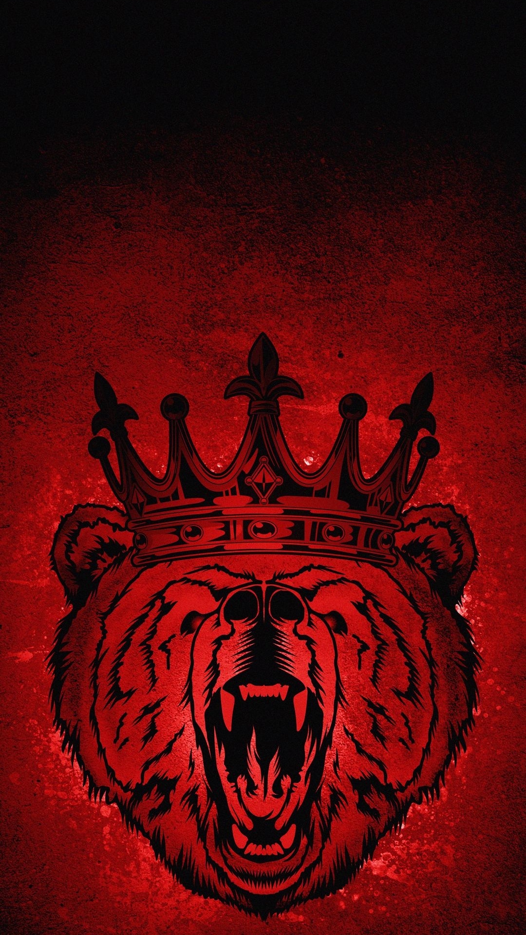 Обои темнота, красный цвет, арт, узор, симметрия в разрешении 1080x1920