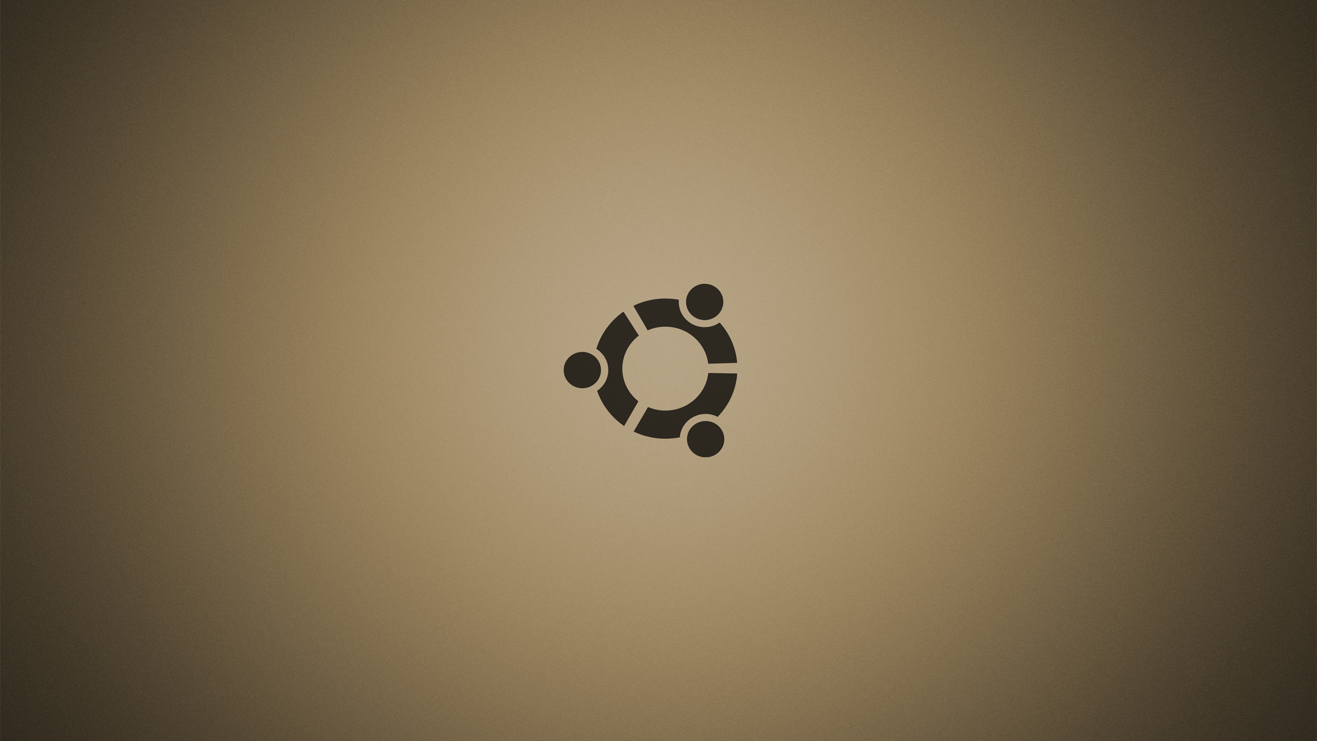 Обои дизайн, круг, лого, графика, ubuntu в разрешении 2560x1440