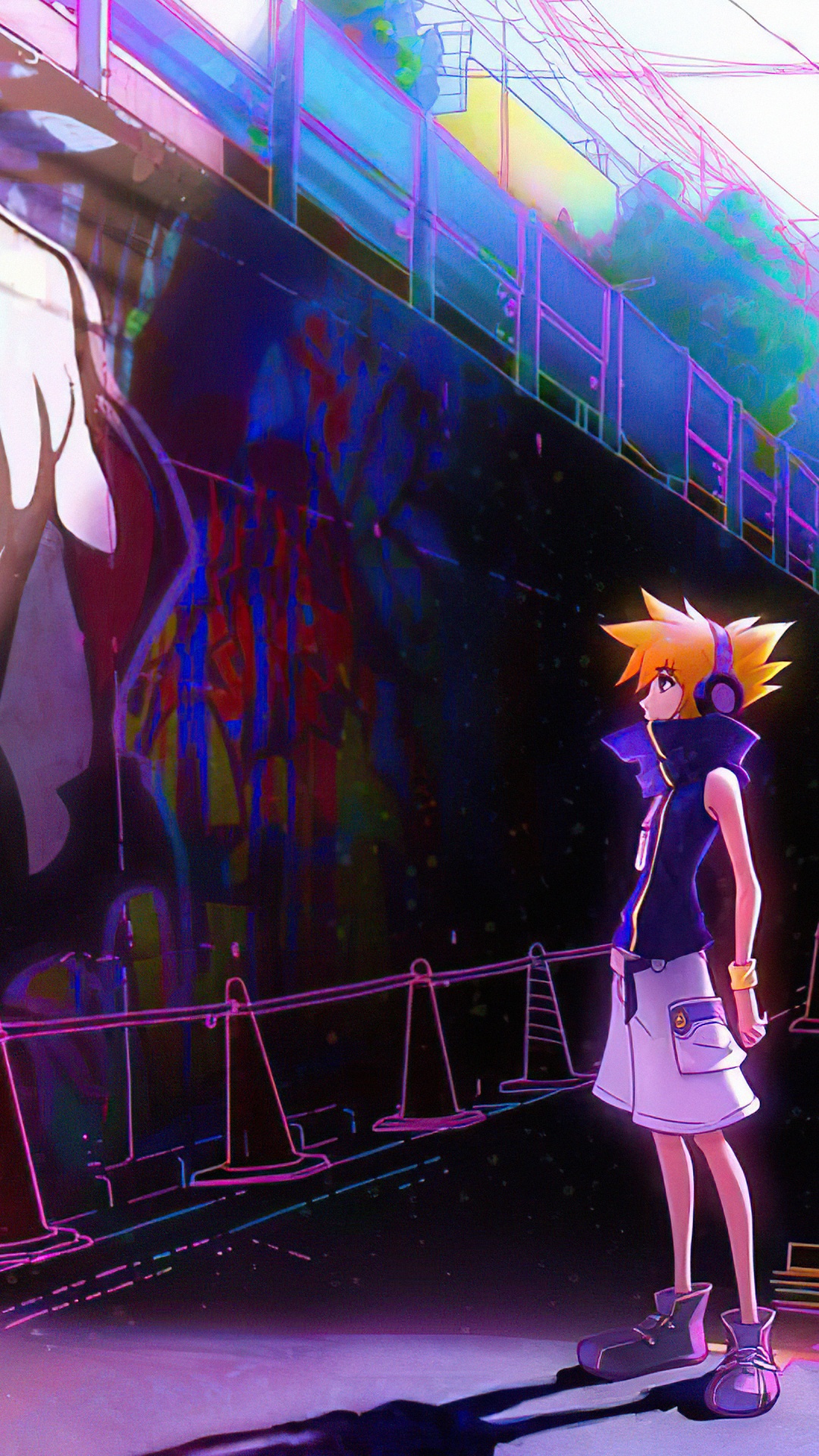 Обои ilya kuvshinov twewy, Мир заканчивается с вами, Нео мир заканчивается с тобой, иллюстрация, арт в разрешении 1080x1920