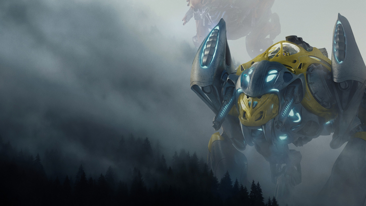 Обои Могучие рейнджеры фильм зордс 2017, Рита Репульс, зорды, Трини Кван, постер в разрешении 1280x720