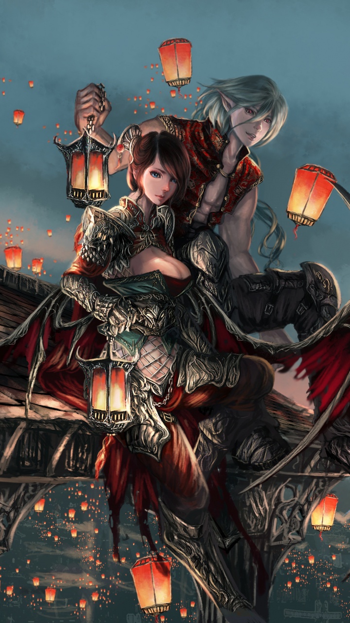 Обои ангел, компьютерная игра, демон, Ангел Хранитель в разрешении 720x1280