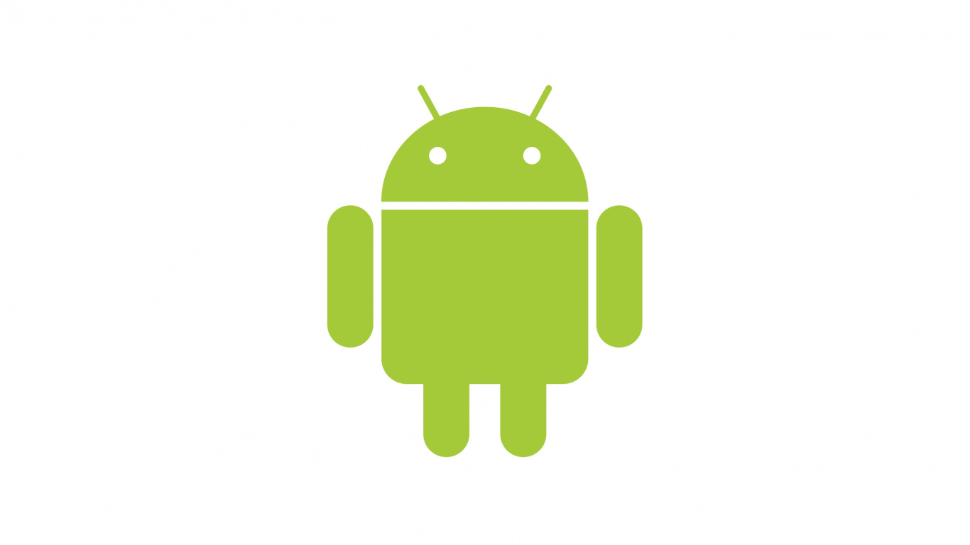 Обои андроид, лого, зеленый, линии, линия в разрешении 1366x768