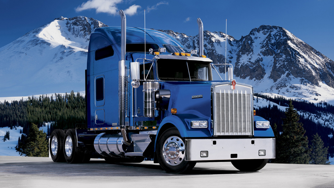 Обои кенворт w900, большегруз, Кенворт, грузовик, грузовики mack в разрешении 1366x768