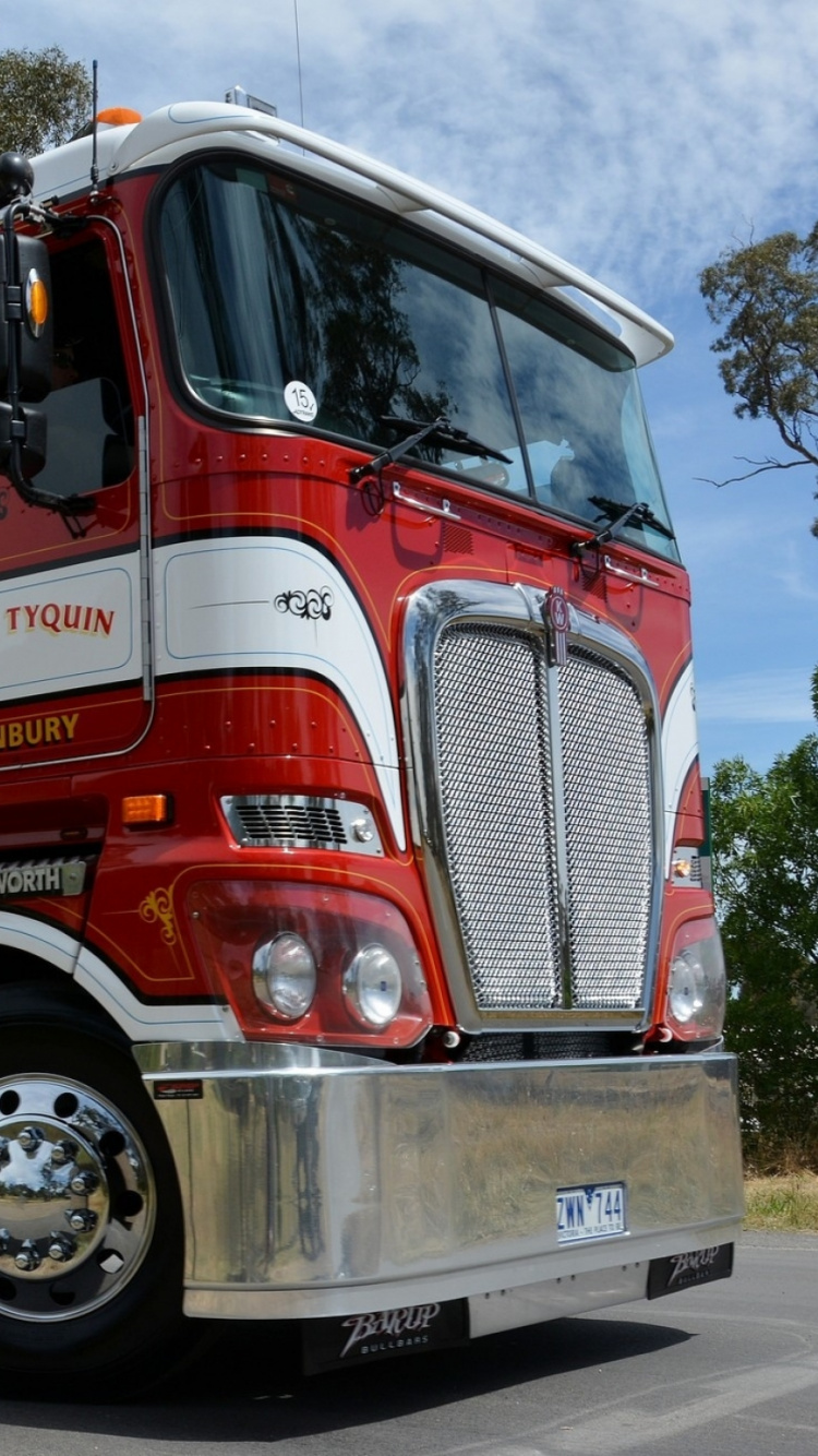 Обои трейлер тележки, бампер, грузовик, транспорт, автомобильный экстерьер в разрешении 750x1334