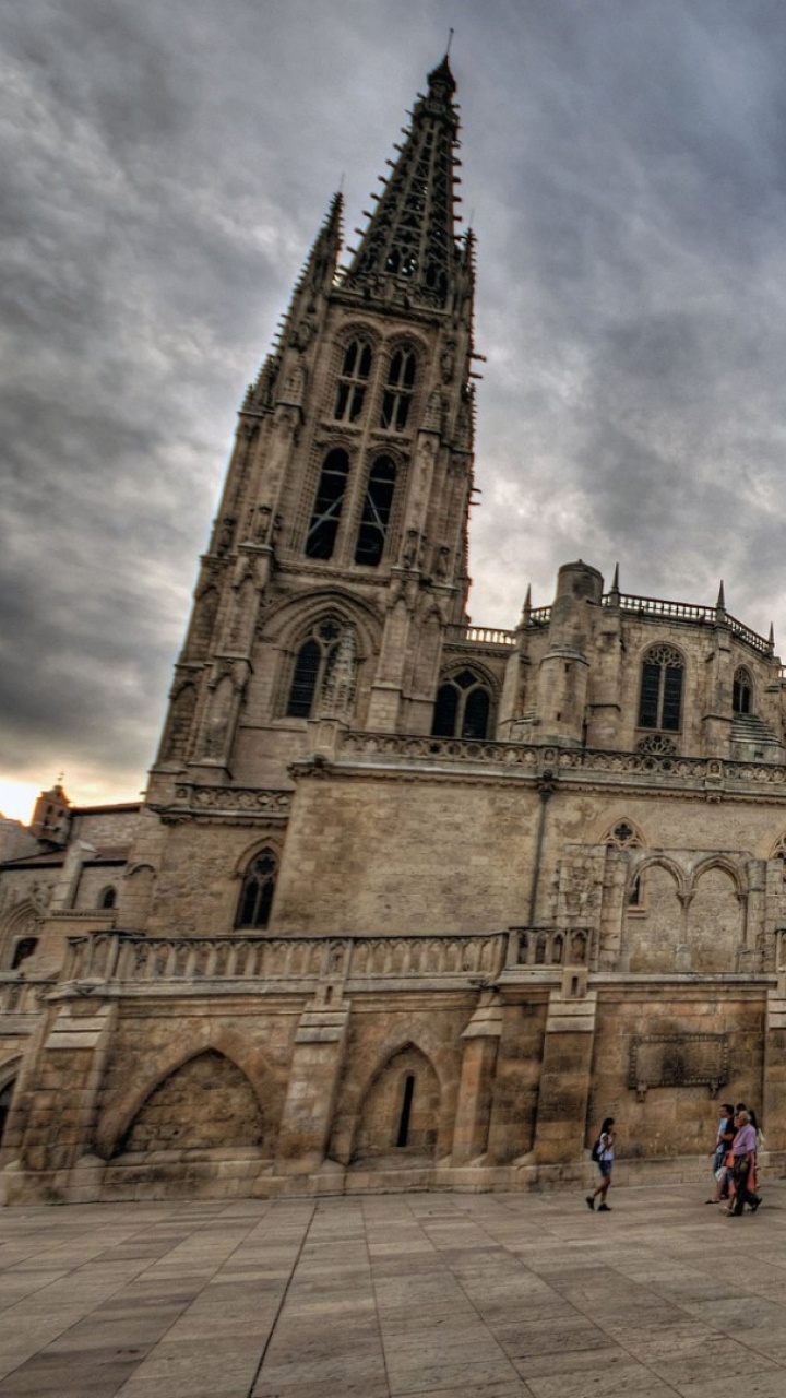 Обои Кафедральный Собор Бургоса, собор, средневековая архитектура, архитектура, готическая архитектура в разрешении 720x1280