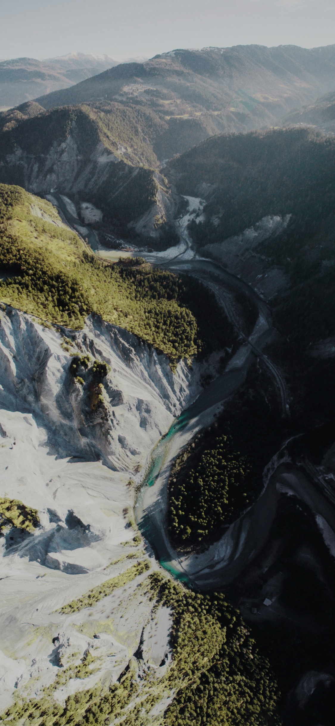 Обои дикая местность, гора, горный хребет, пизол, Crestasee в разрешении 1125x2436