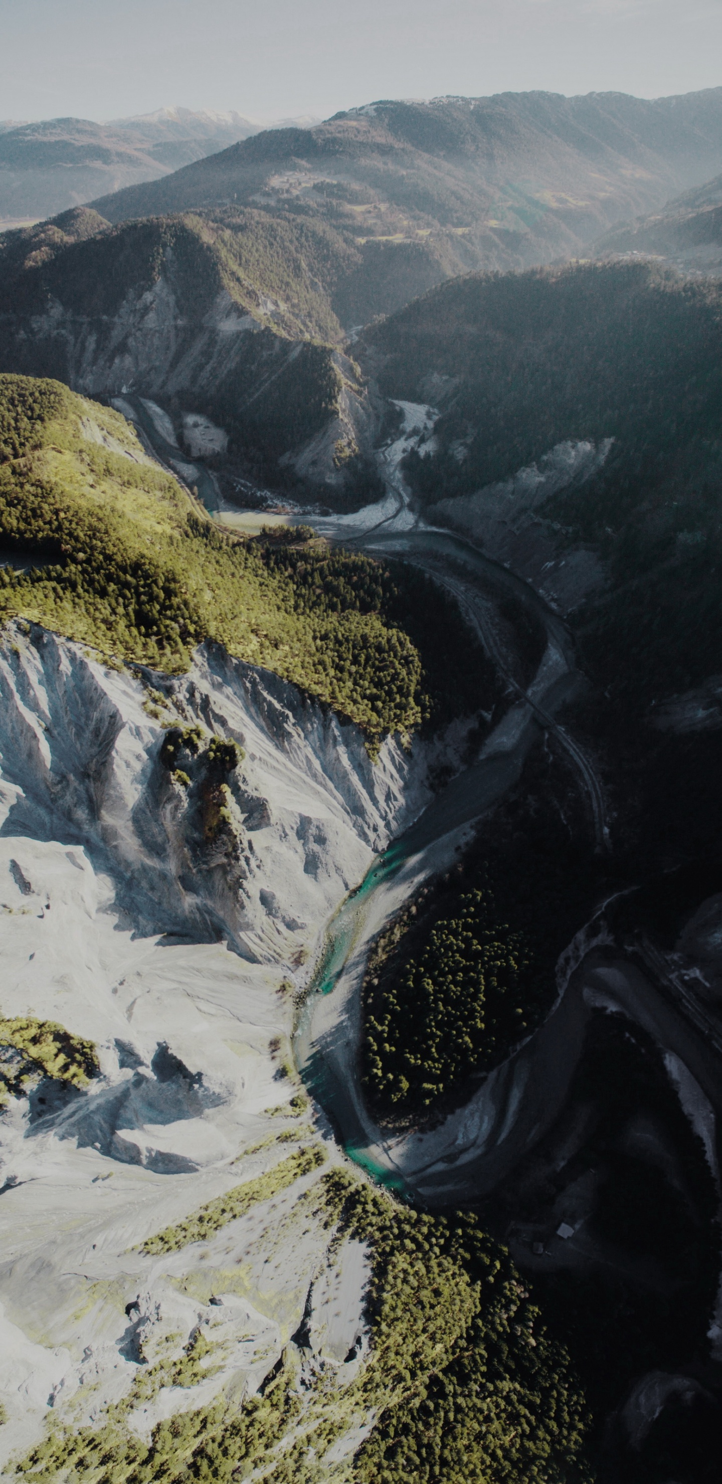 Обои дикая местность, гора, горный хребет, пизол, Crestasee в разрешении 1440x2960