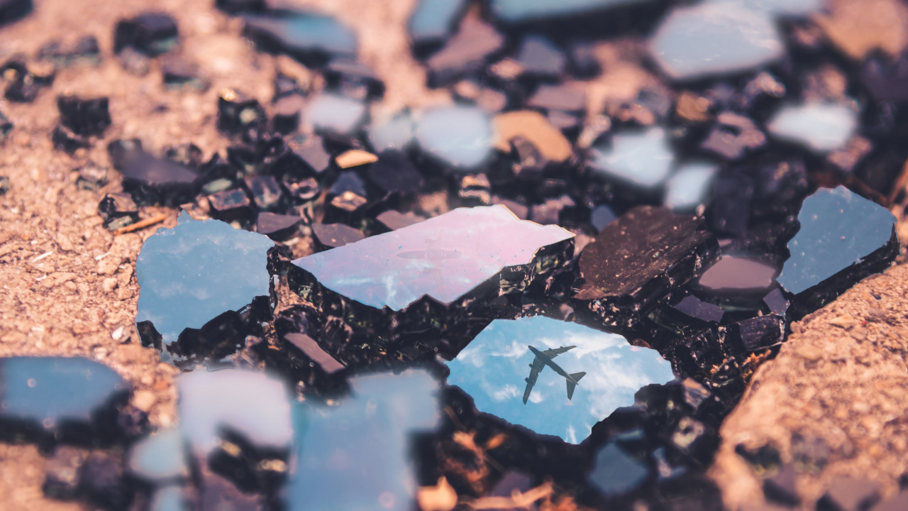 Обои apple, синий, вода, почва, облако в разрешении 1280x720