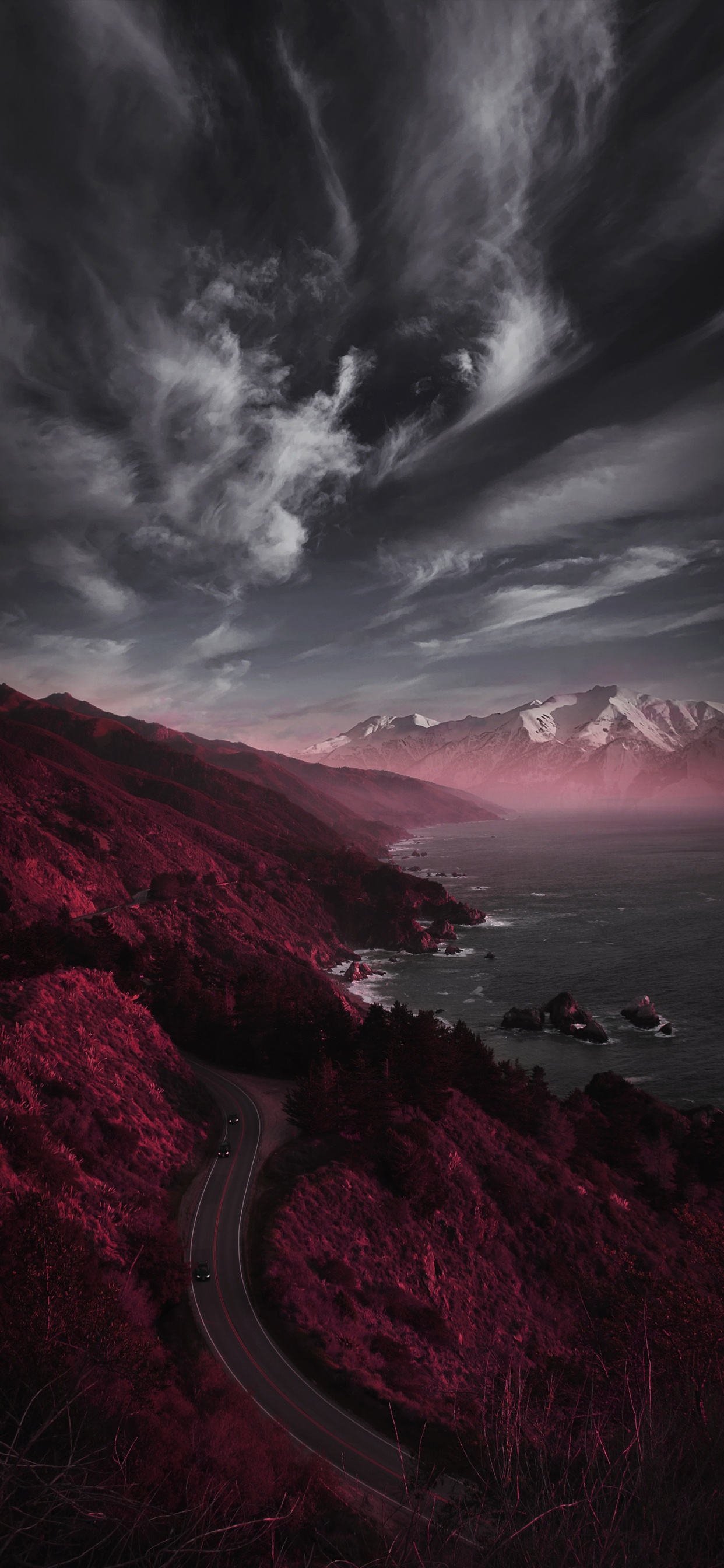 Обои облако, вода, гидроресурсы, атмосфера, нагорье в разрешении 1242x2688