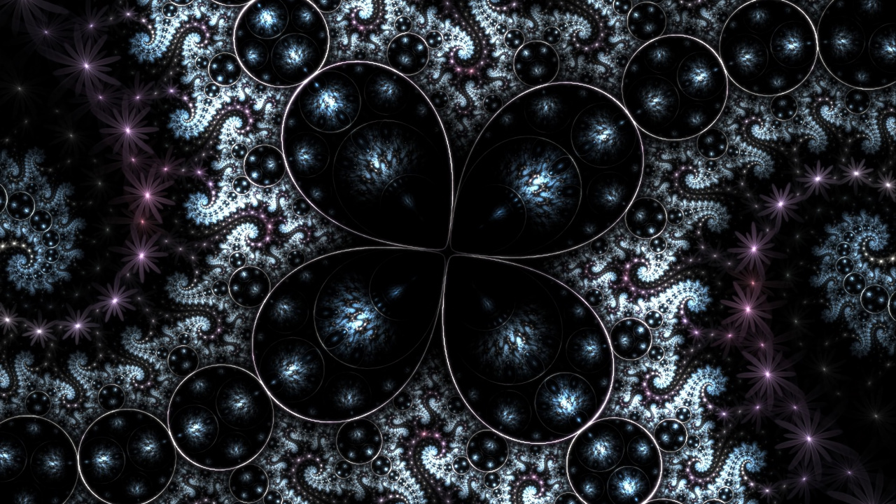 Обои фрактал, фрактальное искусство, пурпур, Фиолетовый, вода в разрешении 1280x720