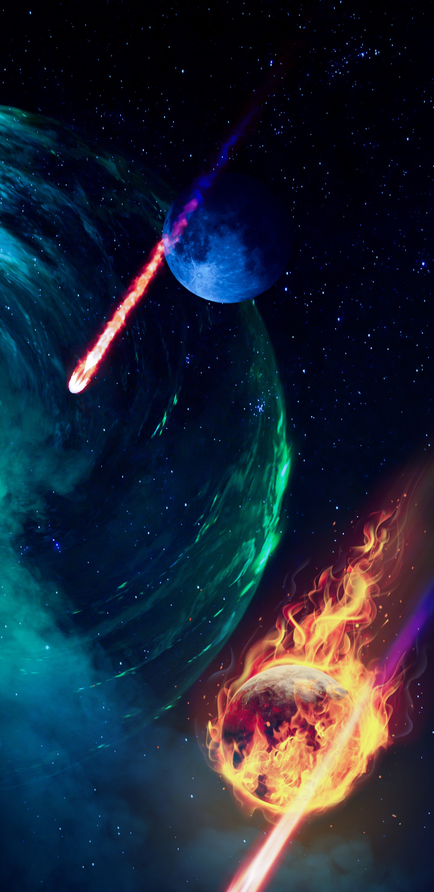 Обои атмосфера, мир, Галактика, астрономический объект, наука в разрешении 1440x2960