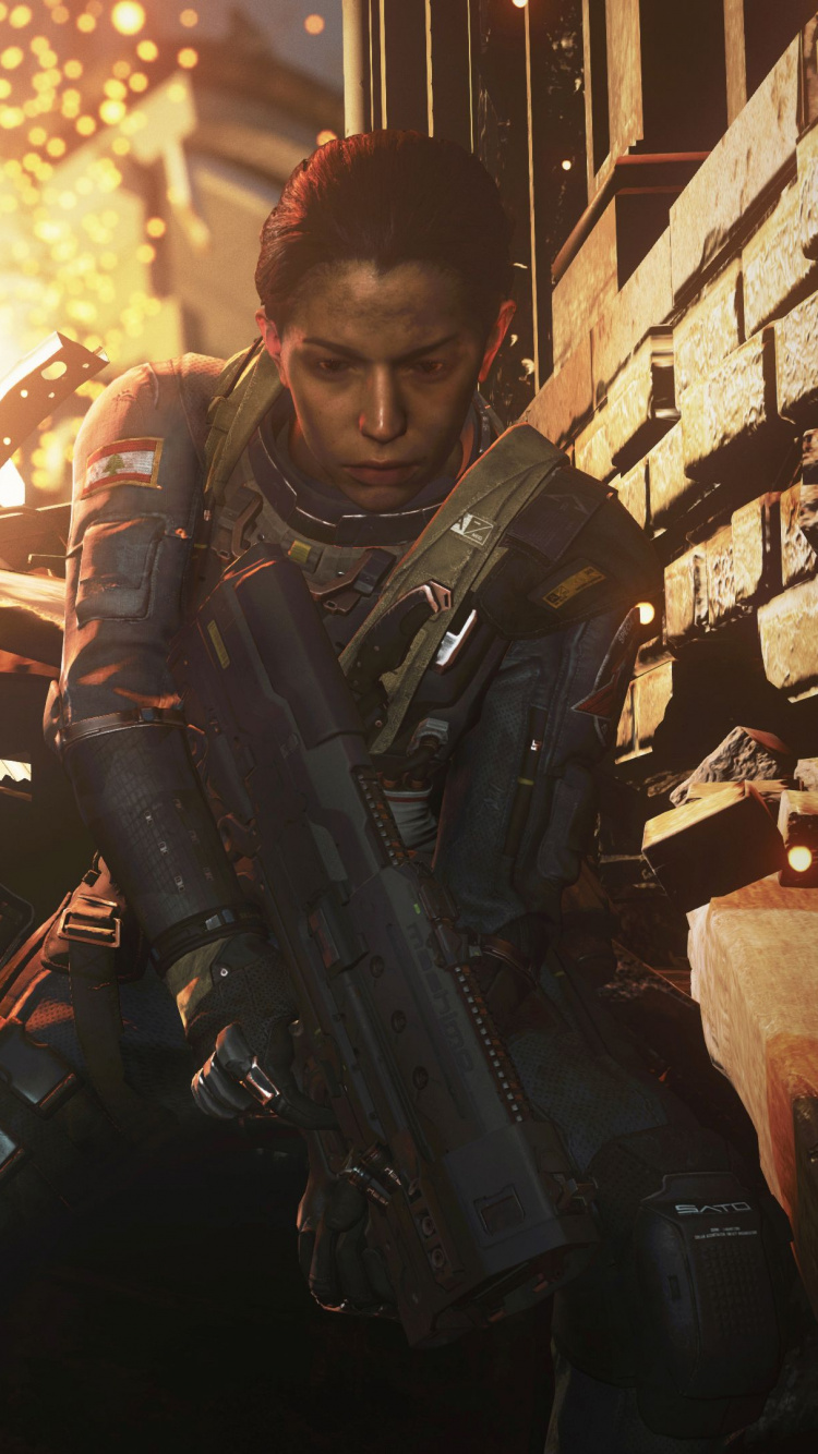 Обои call of duty black ops, call of duty infinite warfare, call of duty black ops ii, Инфинити Вард, activision в разрешении 750x1334