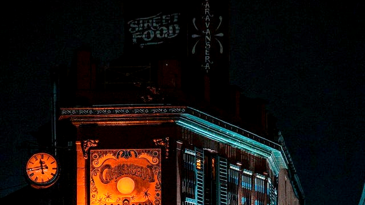 Обои ночь, Лидс, архитектура, здание, окно в разрешении 1280x720