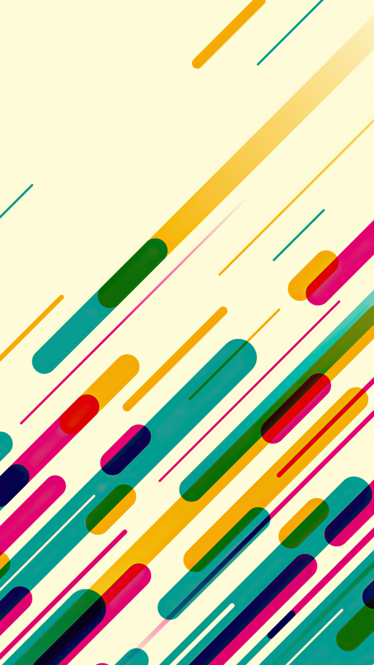 Обои визуальное искусство, графический дизайн, красочность, линия, параллель в разрешении 750x1334