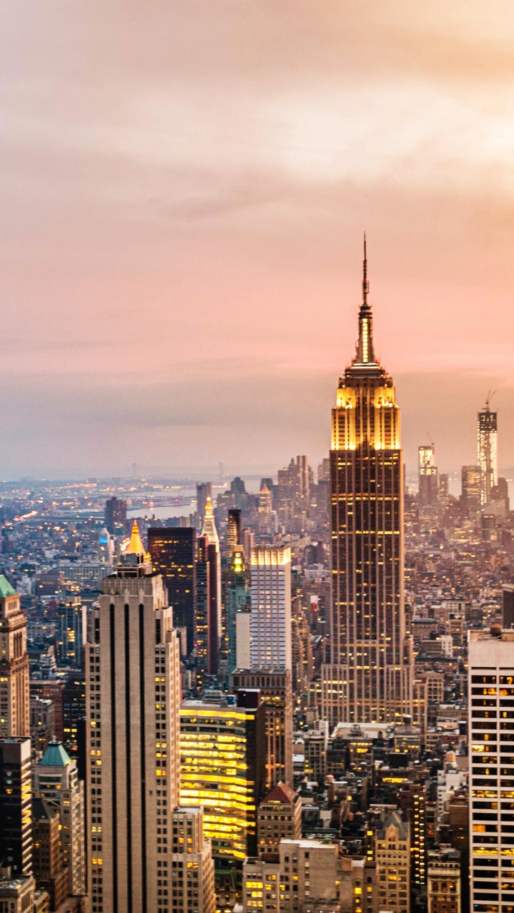 Обои Нью-Йорк, город, городской пейзаж, городской район, метрополия в разрешении 720x1280