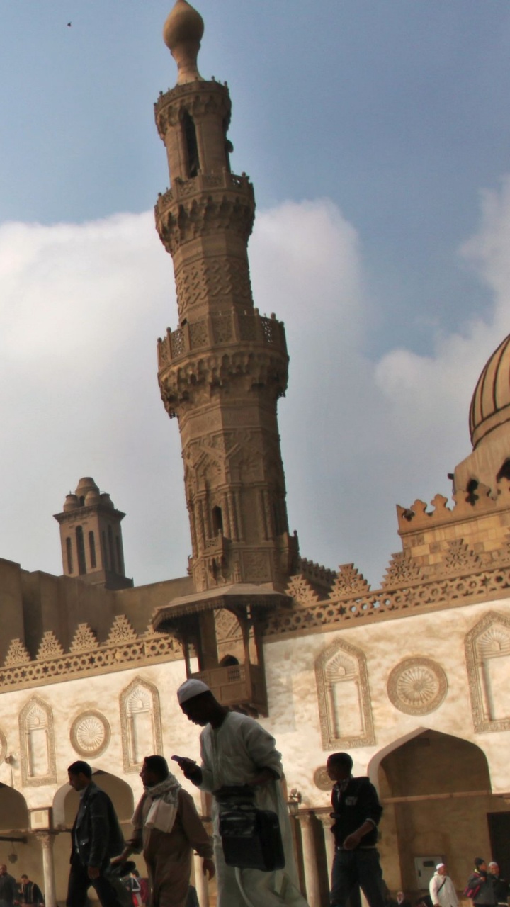 Обои Мечеть Аль-Азхар, ориентир, историческое место, мечеть, здание в разрешении 720x1280