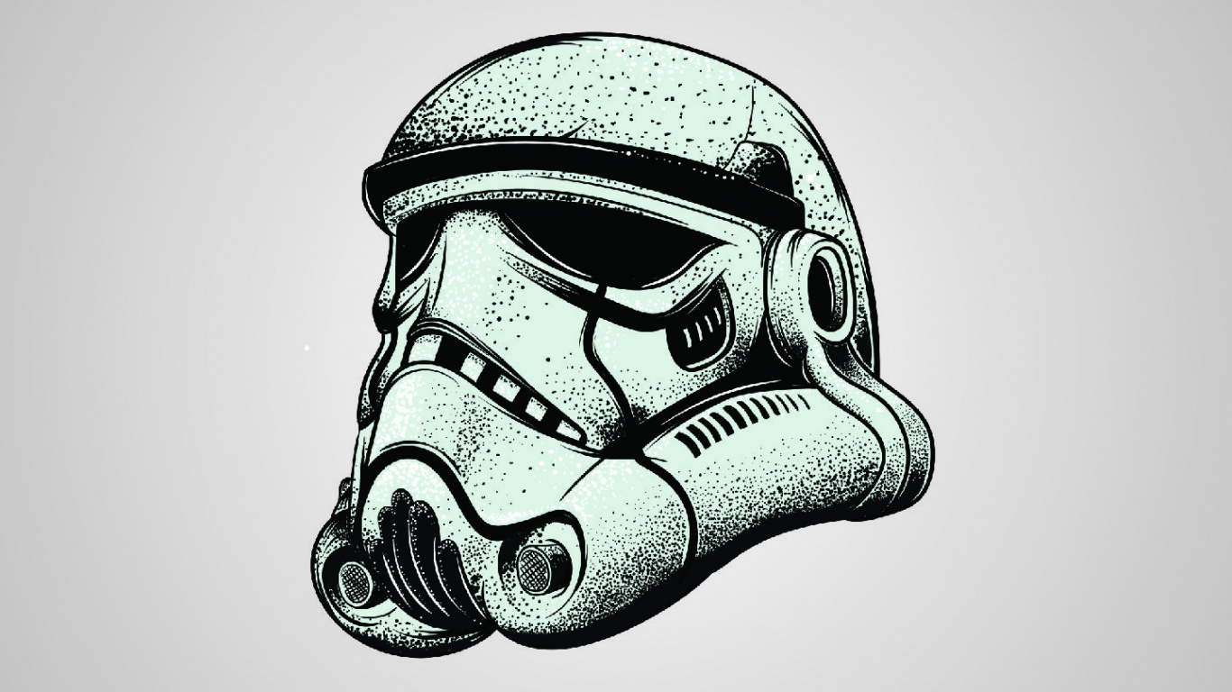 Обои монохромный, визуальное искусство, дизайн, рисование, голова в разрешении 1366x768