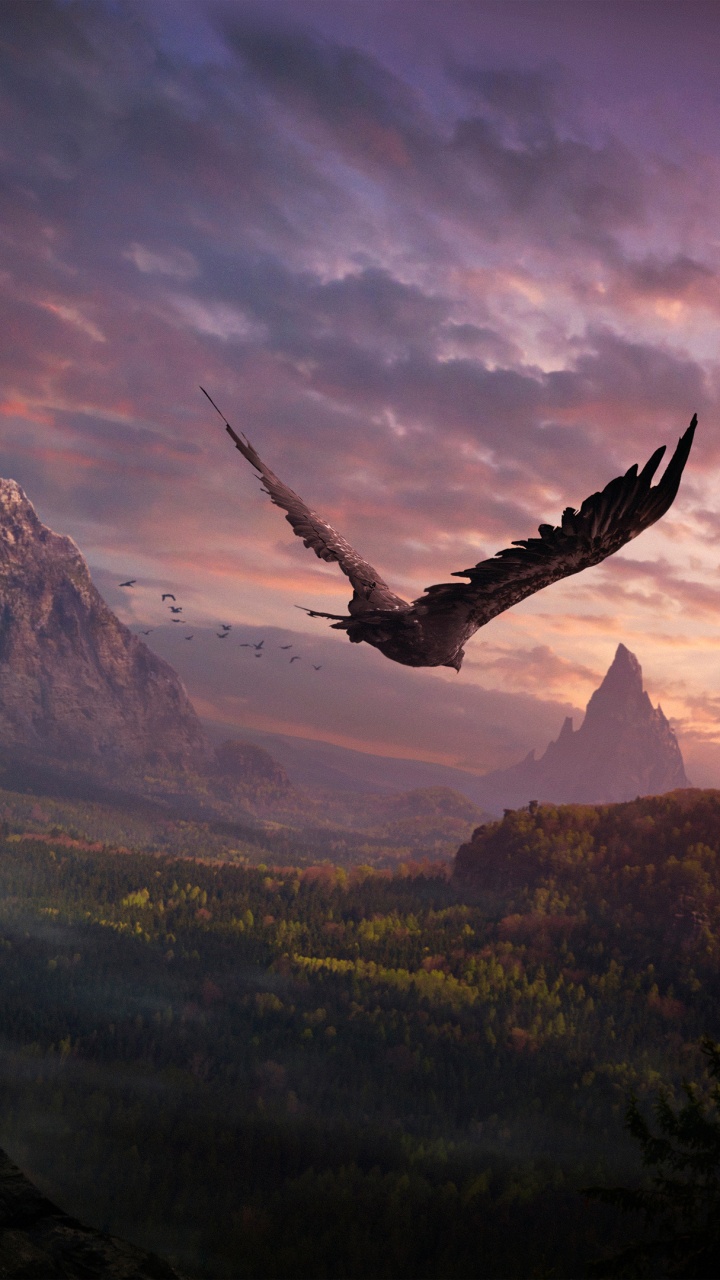 Обои арт, артист, природа, атмосфера, облако в разрешении 720x1280