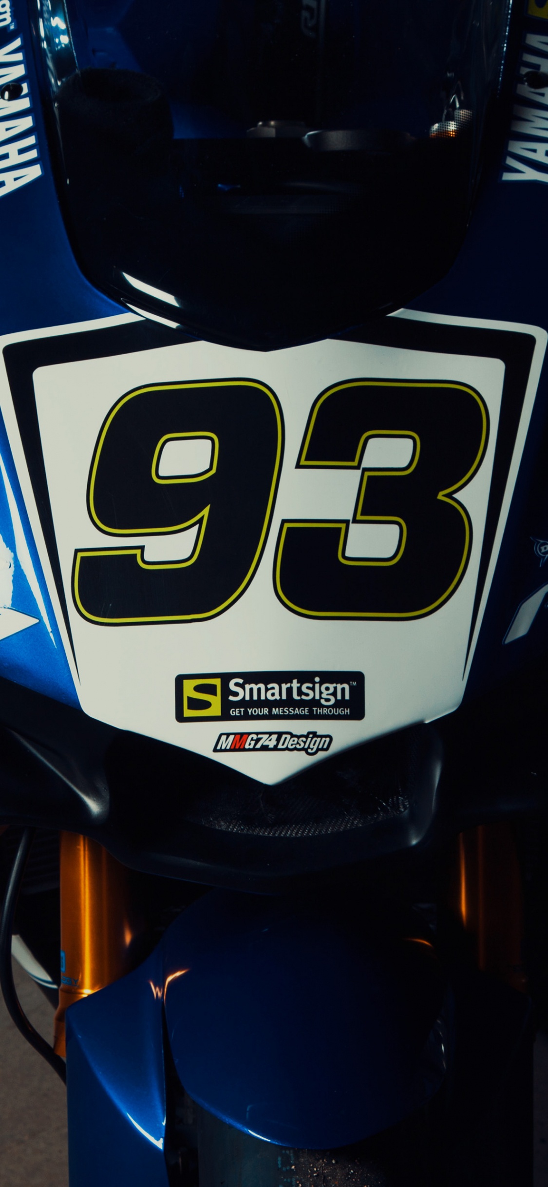 Обои мотоцикл, фара, авто, Ямаха мотор Компани, Ямаха YZF в разрешении 1125x2436