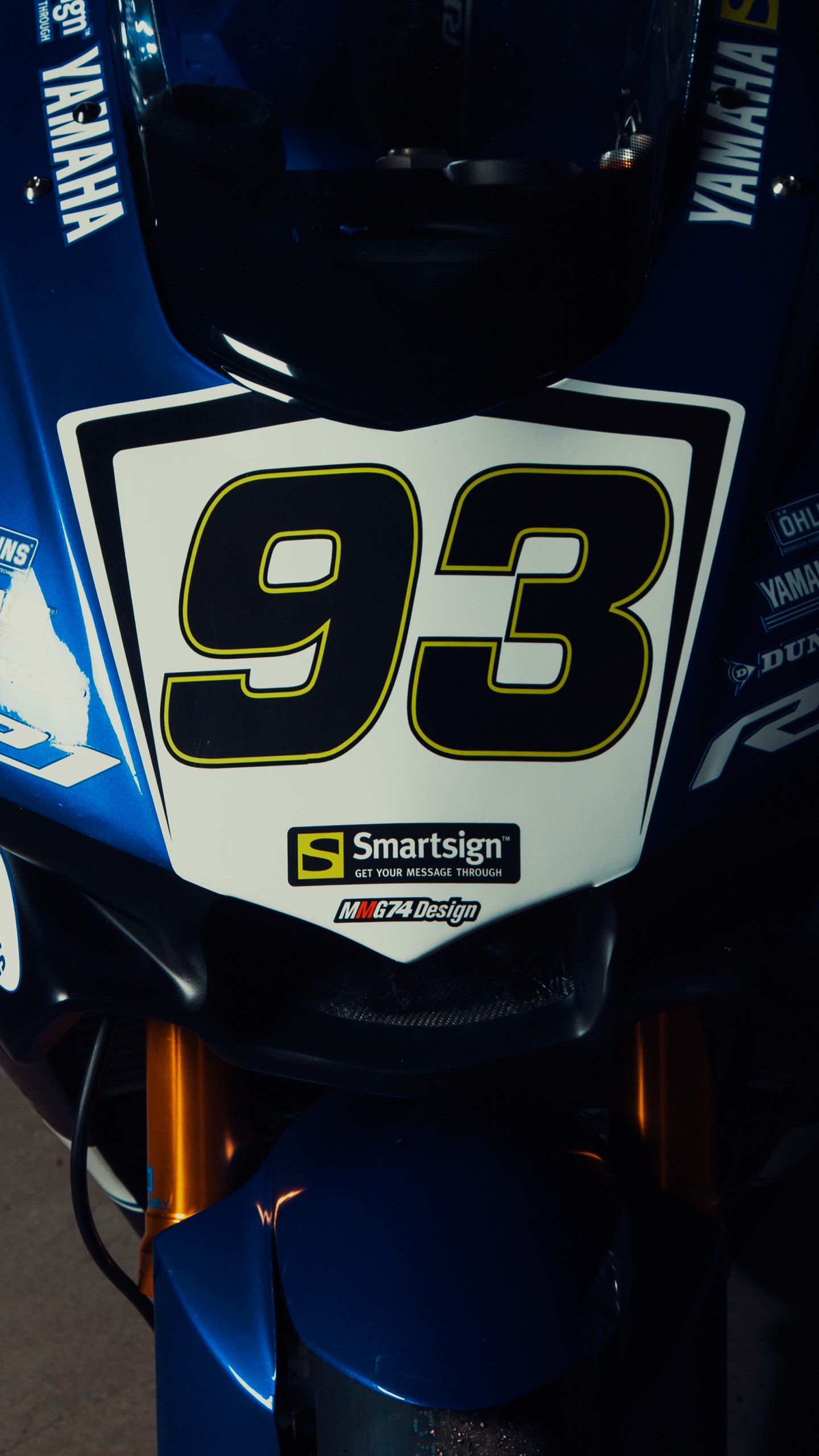 Обои мотоцикл, фара, авто, Ямаха мотор Компани, Ямаха YZF в разрешении 1440x2560