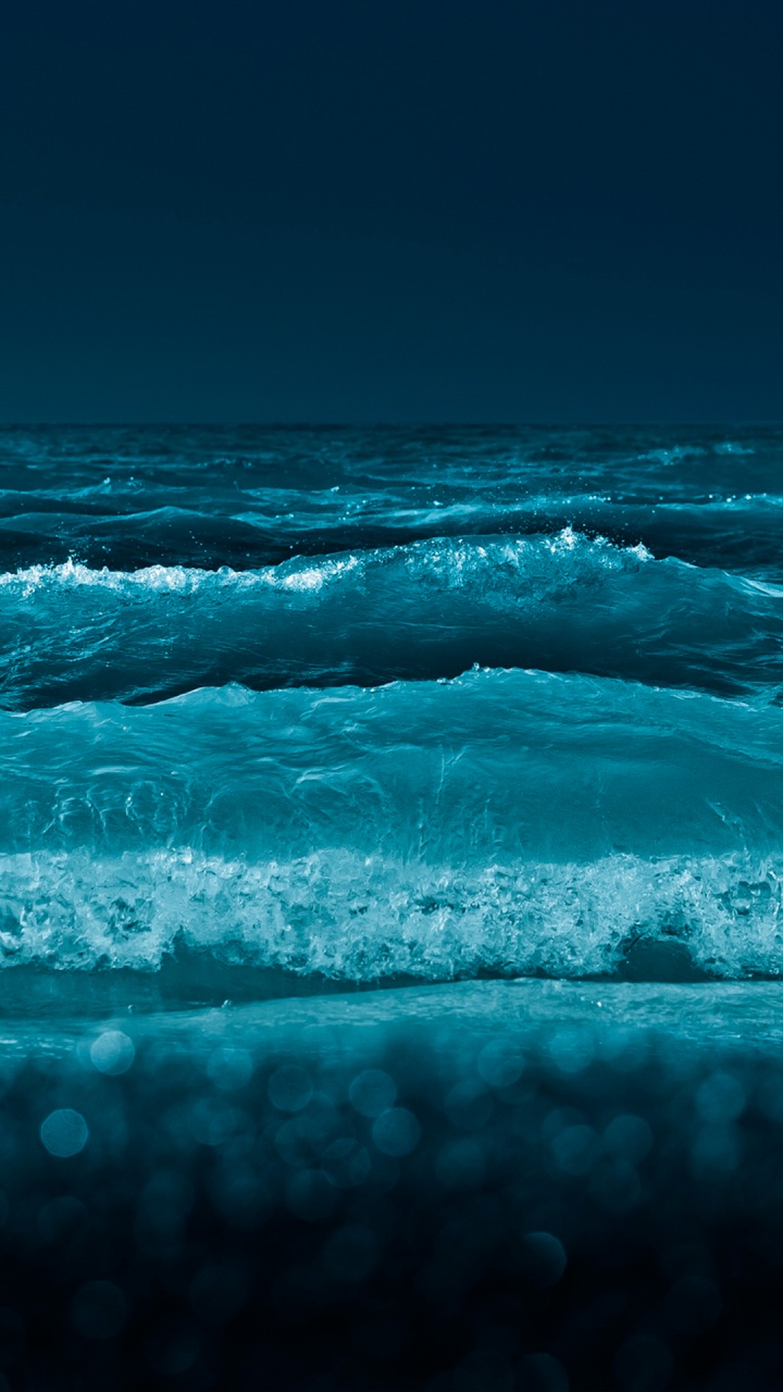 Обои море, океан, ios, вода, жидкий в разрешении 720x1280