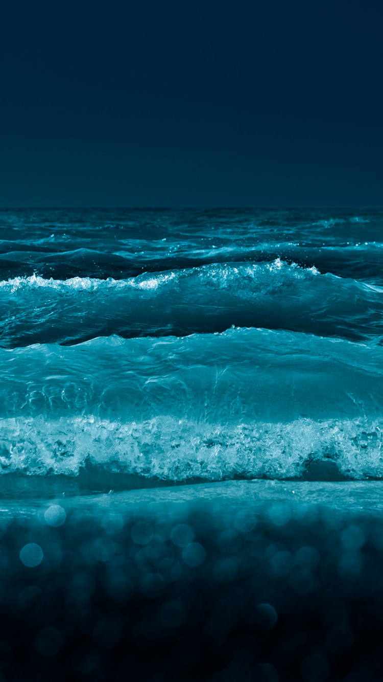 Обои море, океан, ios, вода, жидкий в разрешении 750x1334