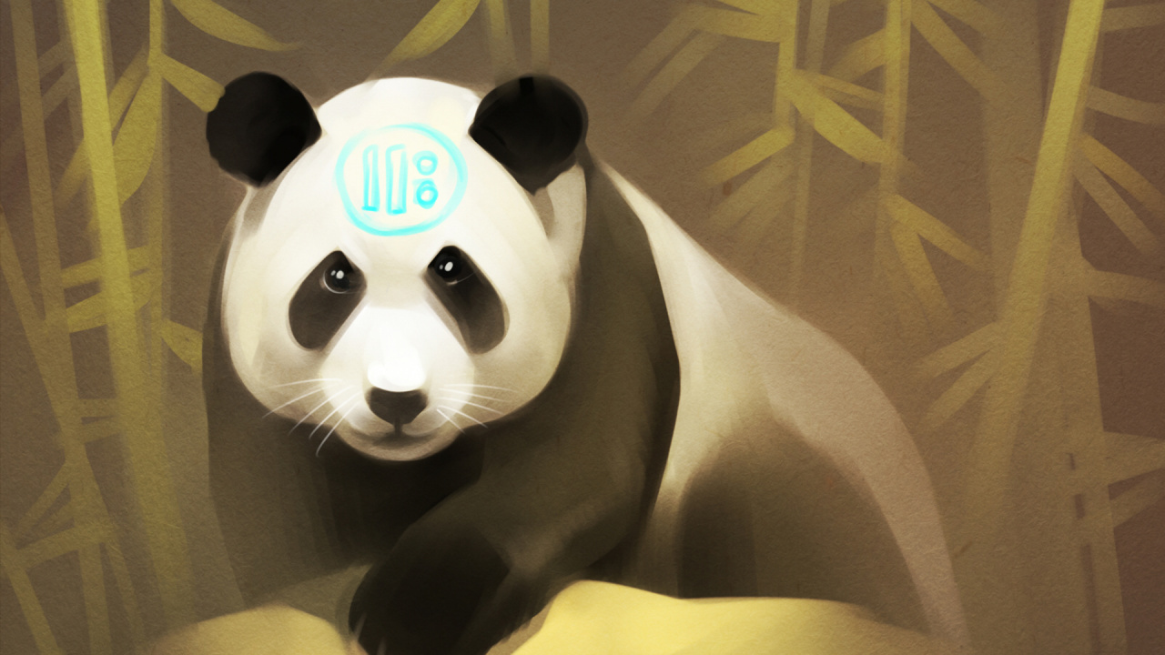 Обои гигантская панда, медведь, морда, привлекательность, Красная панда в разрешении 1280x720