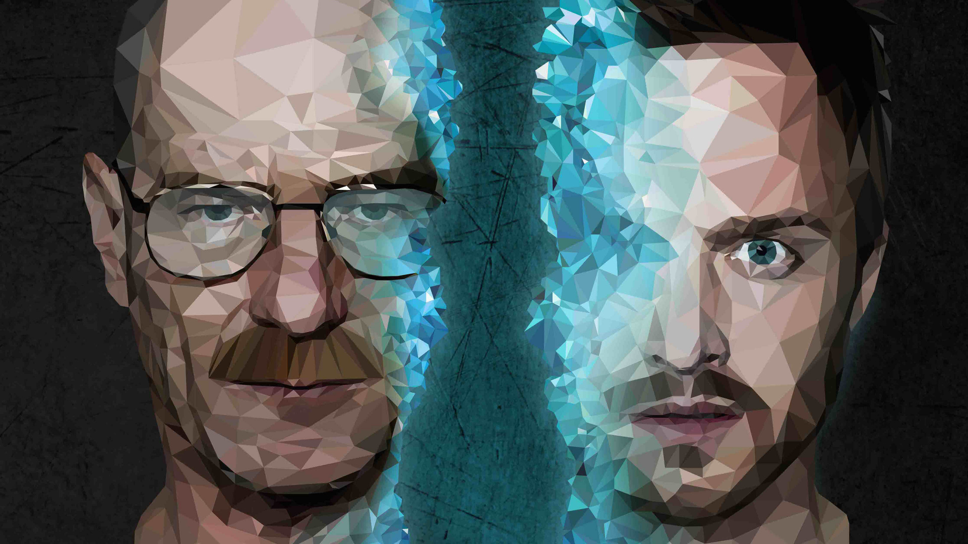 Обои Брайан Крэнстон, Джесси Пинкман, Во все тяжкие, Уолтер Уайт, лицо в разрешении 1920x1080