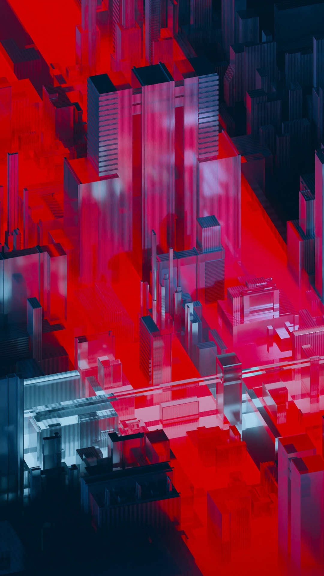 Обои метрополия, архитектура, графика, цифровое искусство, прямоугольник в разрешении 1080x1920