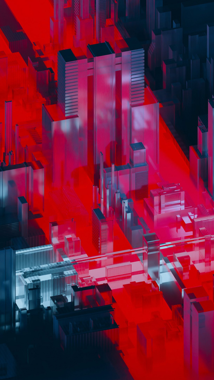 Обои метрополия, архитектура, графика, цифровое искусство, прямоугольник в разрешении 750x1334