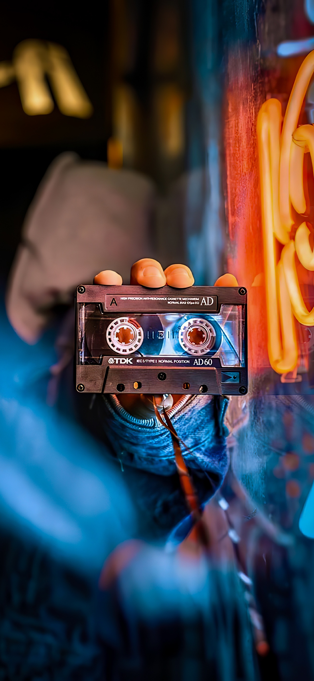 Обои Оранжевый цвет, пурпур, палец, газ, электрик в разрешении 1242x2688