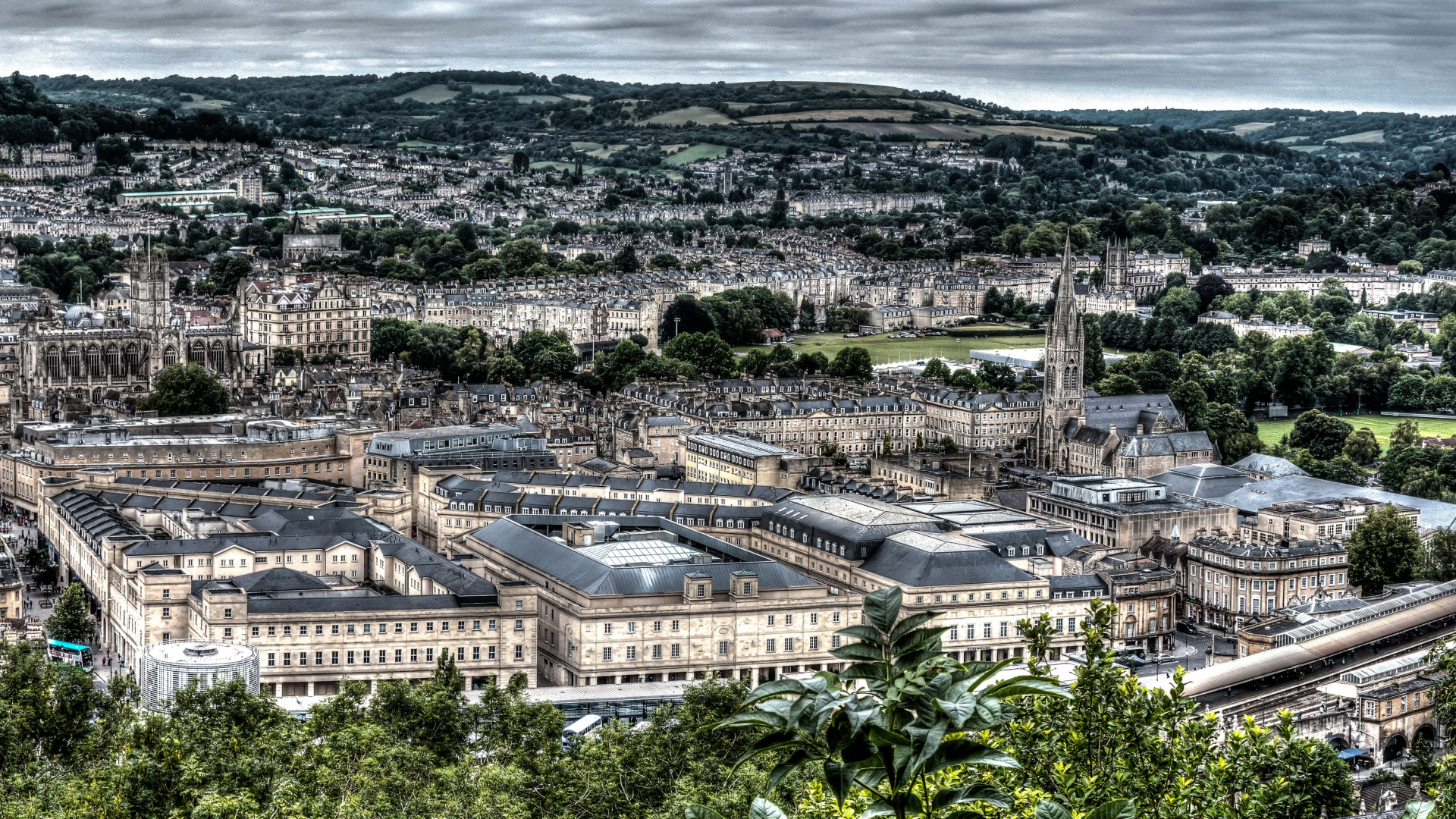 Обои городской район, город, городской пейзаж, пейзаж, с высоты птичьего полета в разрешении 1920x1080