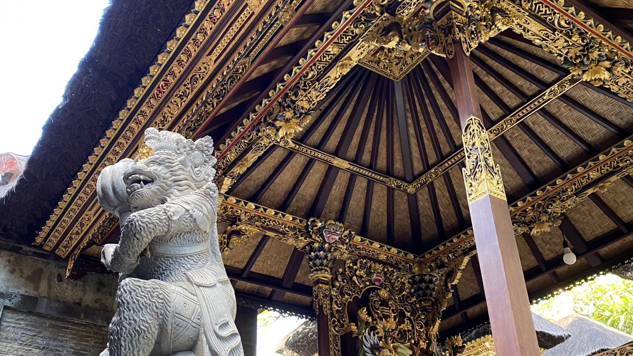 Обои ориентир, статуя, резьба по камню, достопримечательность, китайская архитектура в разрешении 1280x720