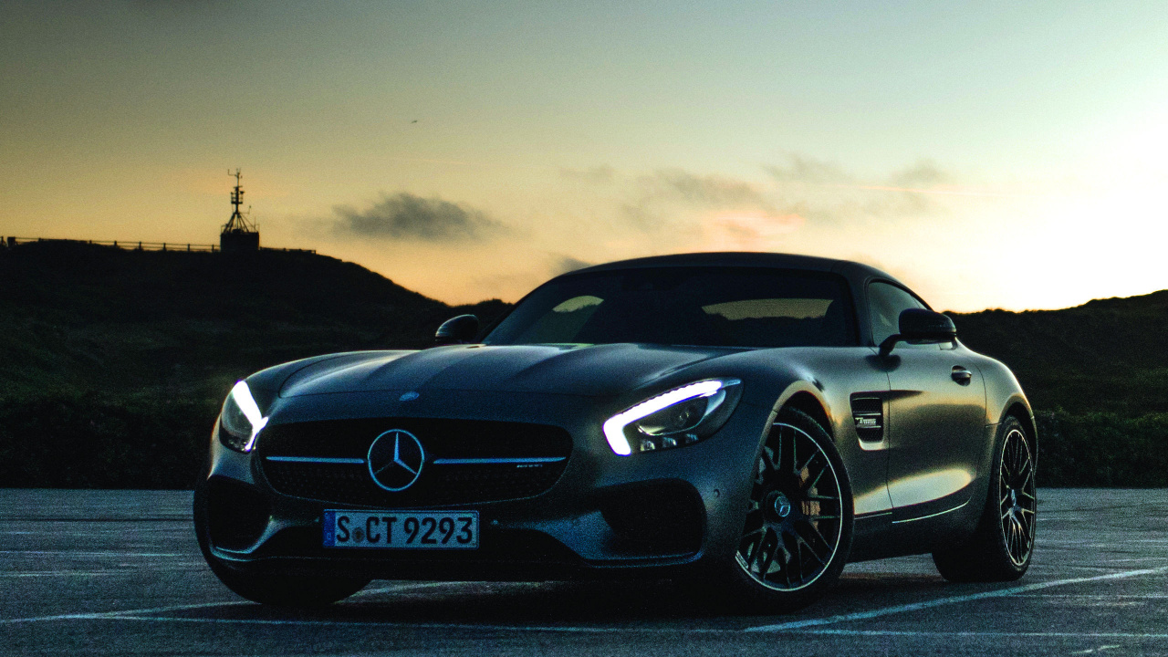 Обои Мерседес АМГ, авто, спорткар, личный роскошный автомобиль, мощные машины в разрешении 1280x720