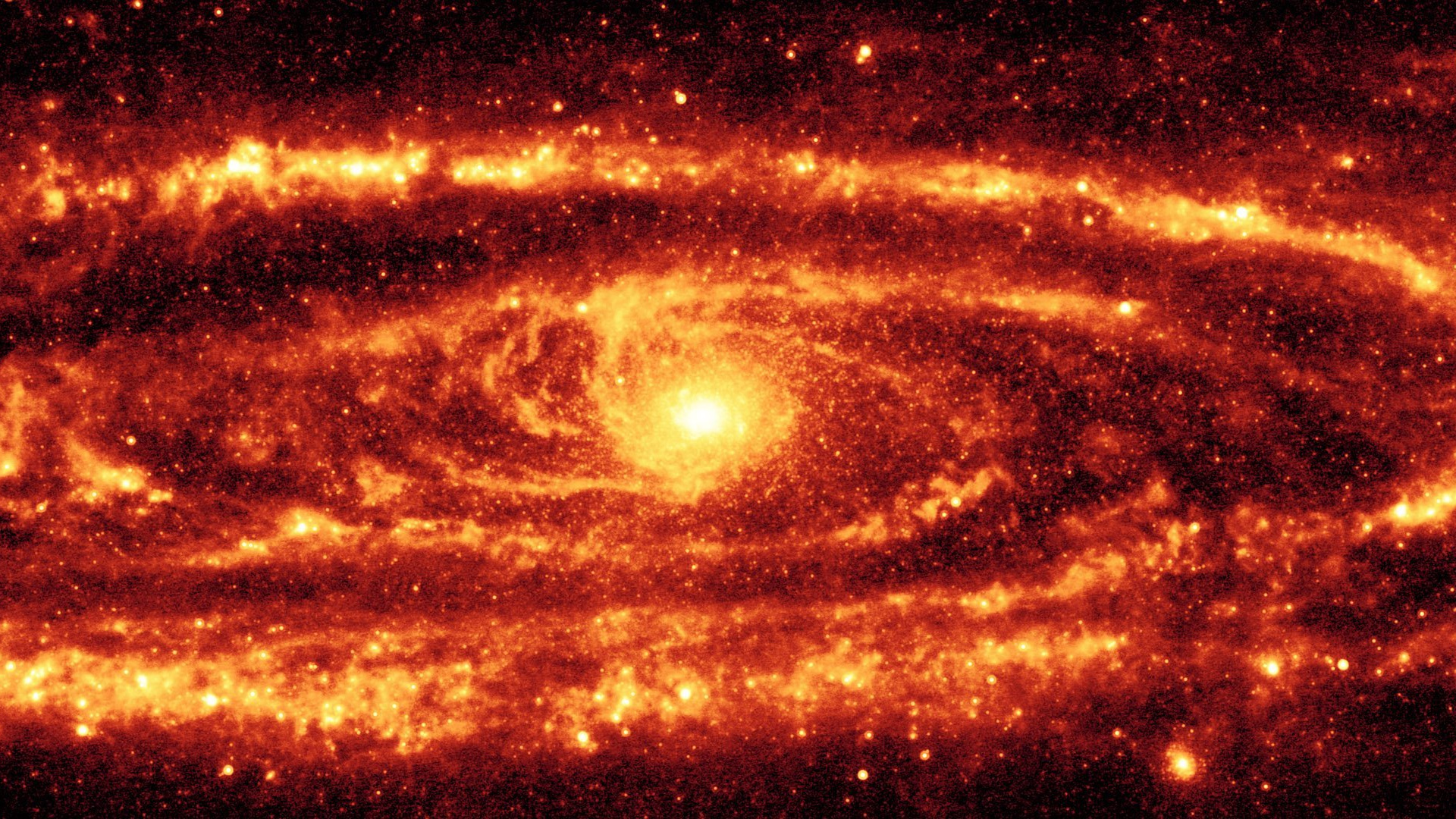 Обои Галактика Андромеды, Галактика, Млечный Путь, космический телескоп спитцер, туманность в разрешении 1920x1080