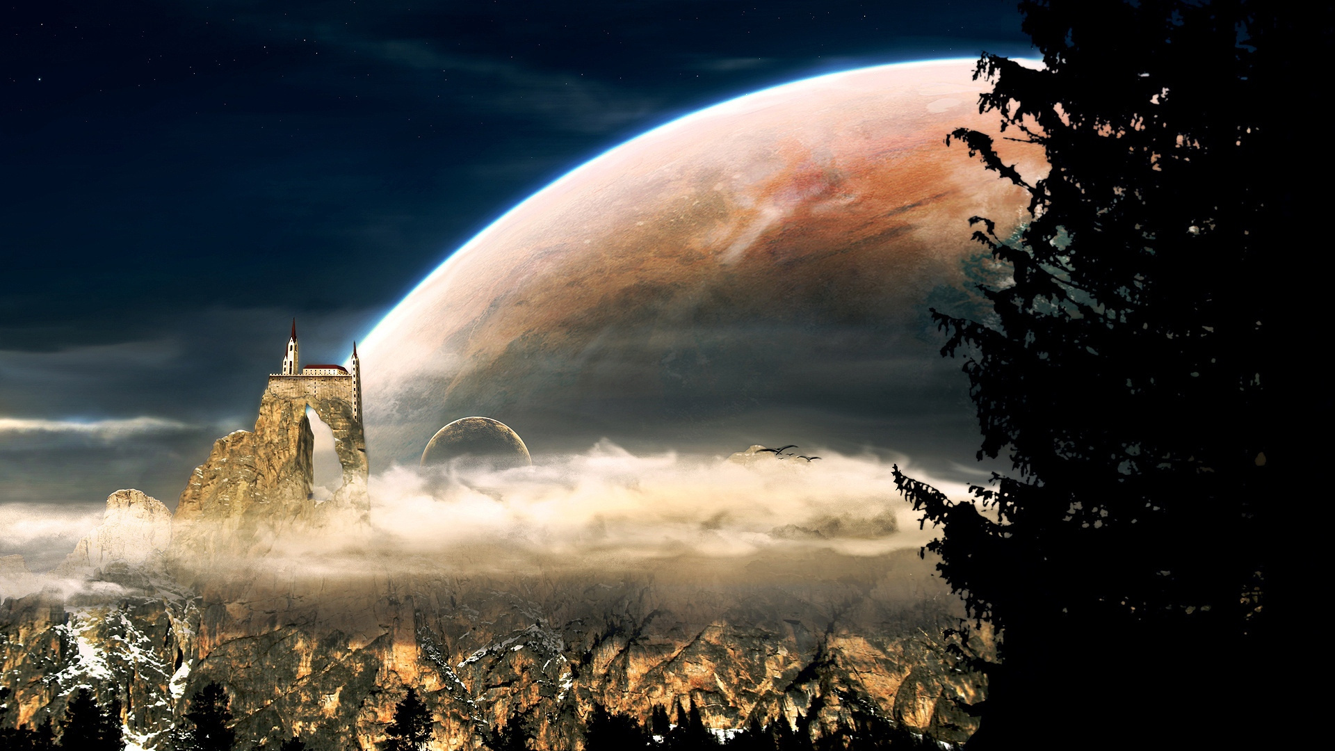 Обои природа, атмосфера, свет, астрономический объект, космическое пространство в разрешении 1920x1080