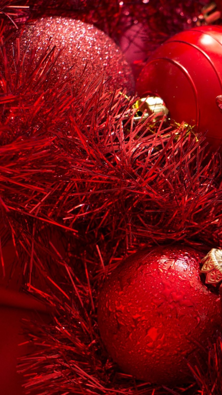 Обои Рождественские украшения, Рождественский день, праздник, рождественский орнамент, Рождество в разрешении 720x1280