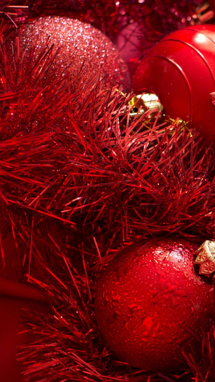 Обои Рождественские украшения, Рождественский день, праздник, рождественский орнамент, Рождество в разрешении 750x1334