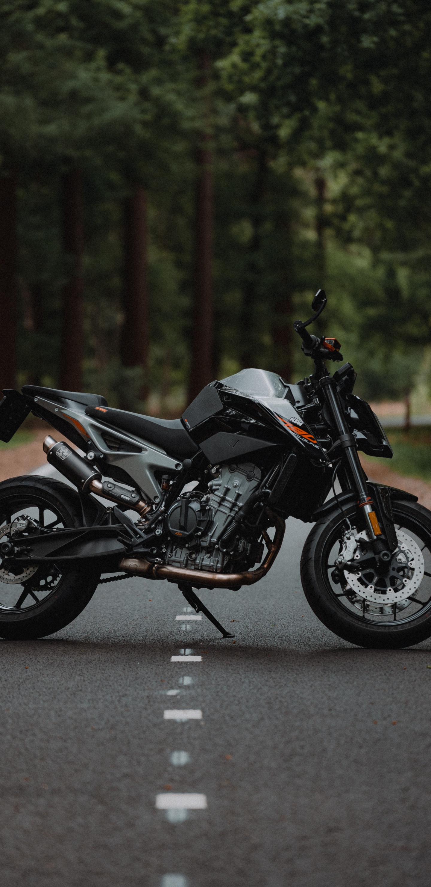 Обои мотоцикл, КТМ, ктм герцог 200 2020, КТМ РЦ 390, спортивный мотоцикл в разрешении 1440x2960