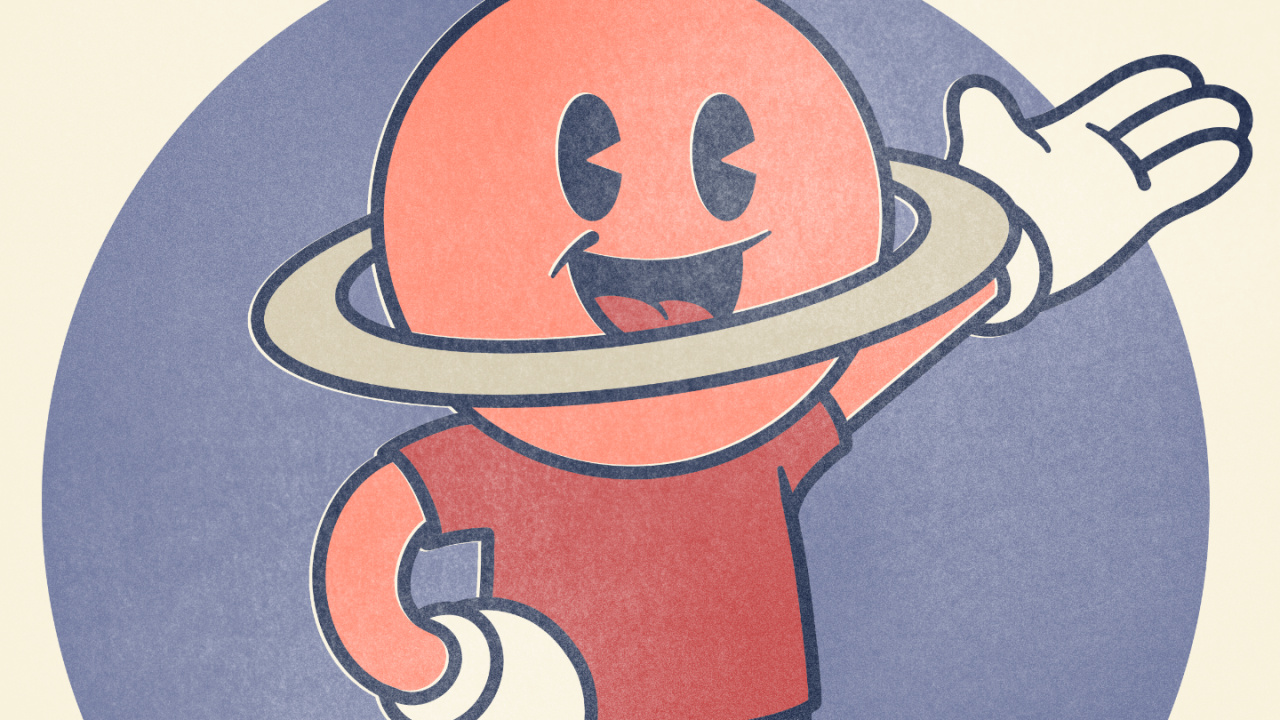 Обои мультфильм, арт, человек, жест, постер в разрешении 1280x720