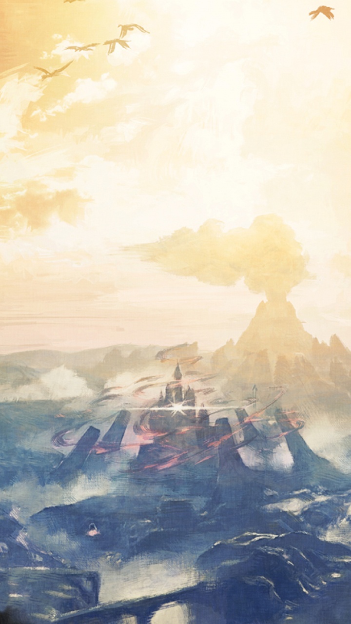 Обои The Legend of Zelda, nintendo switch, легенда о zelda небу меч, wii u, открытый мир в разрешении 720x1280