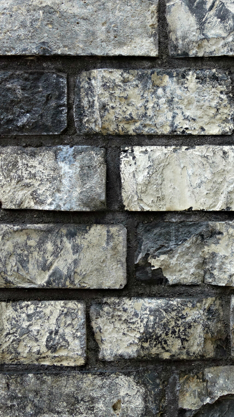 Обои кирпич, кирпичная кладка, плитка, каменная стена, стена в разрешении 750x1334