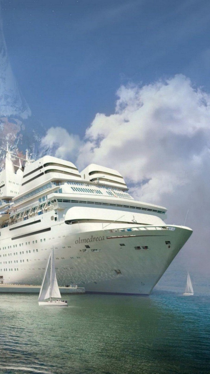 Обои круизное судно, корабль, путешествие, перевозка воды, пассажирское судно в разрешении 720x1280