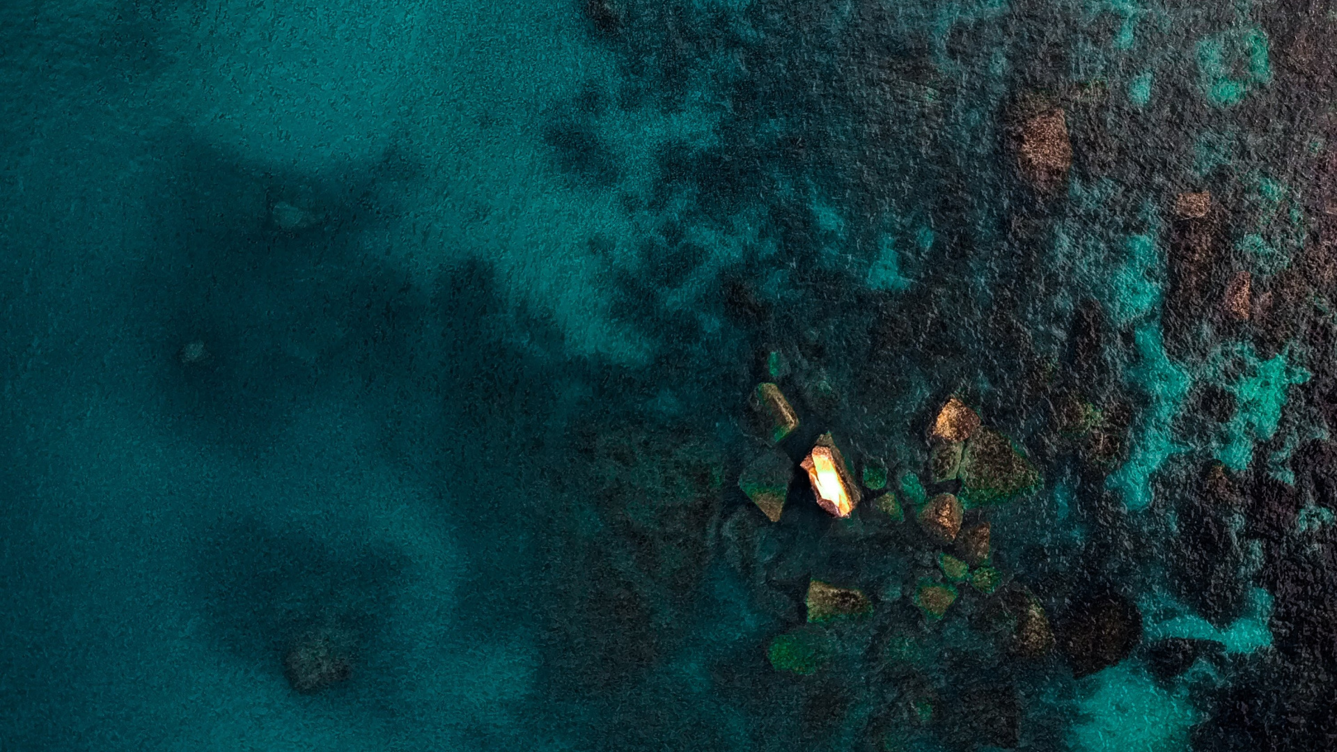 Обои синий, вода, зеленый, Аква, бирюза в разрешении 1920x1080