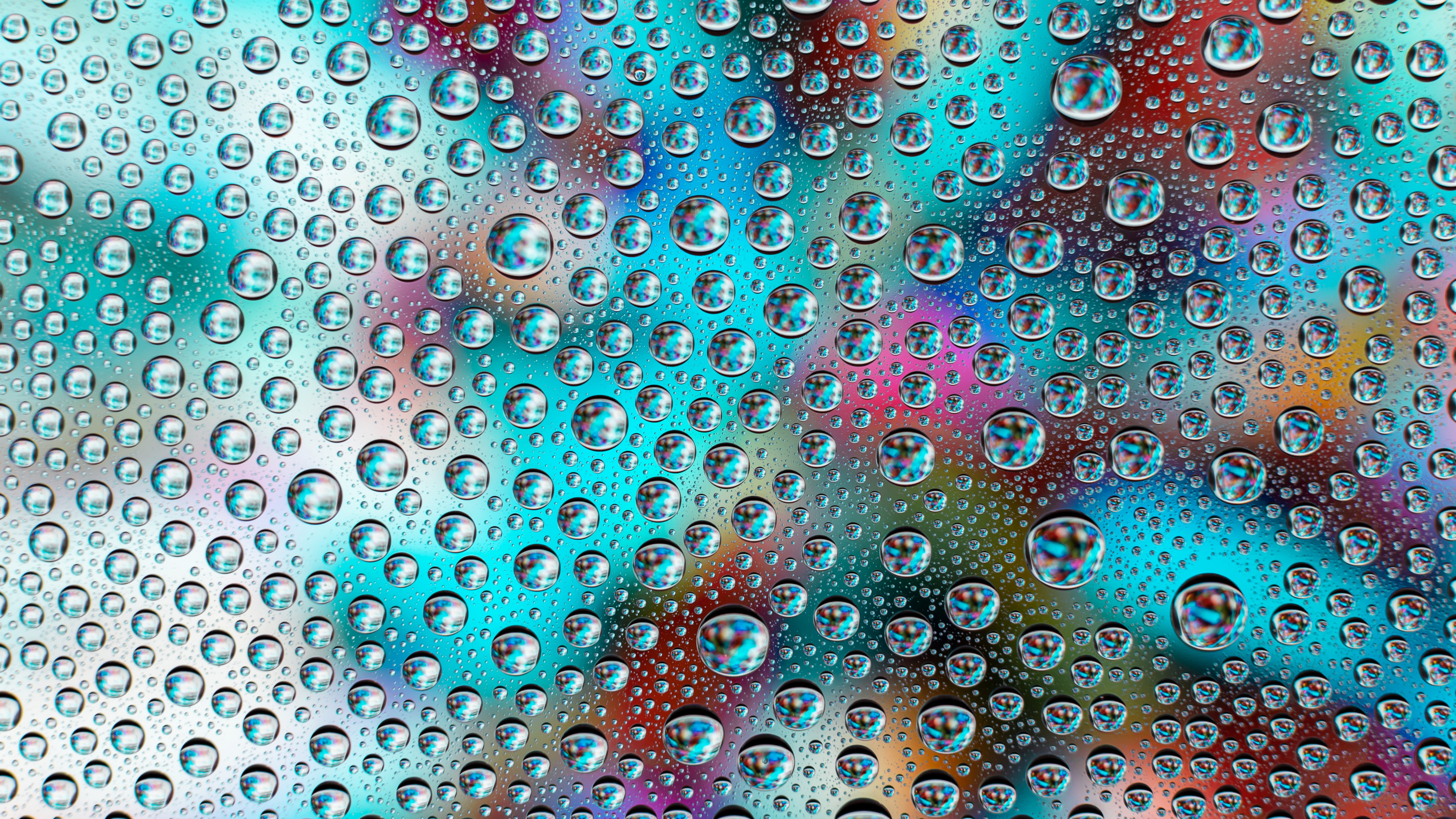 Обои вода, падение, гобелен, красочность, лазурный в разрешении 3840x2160