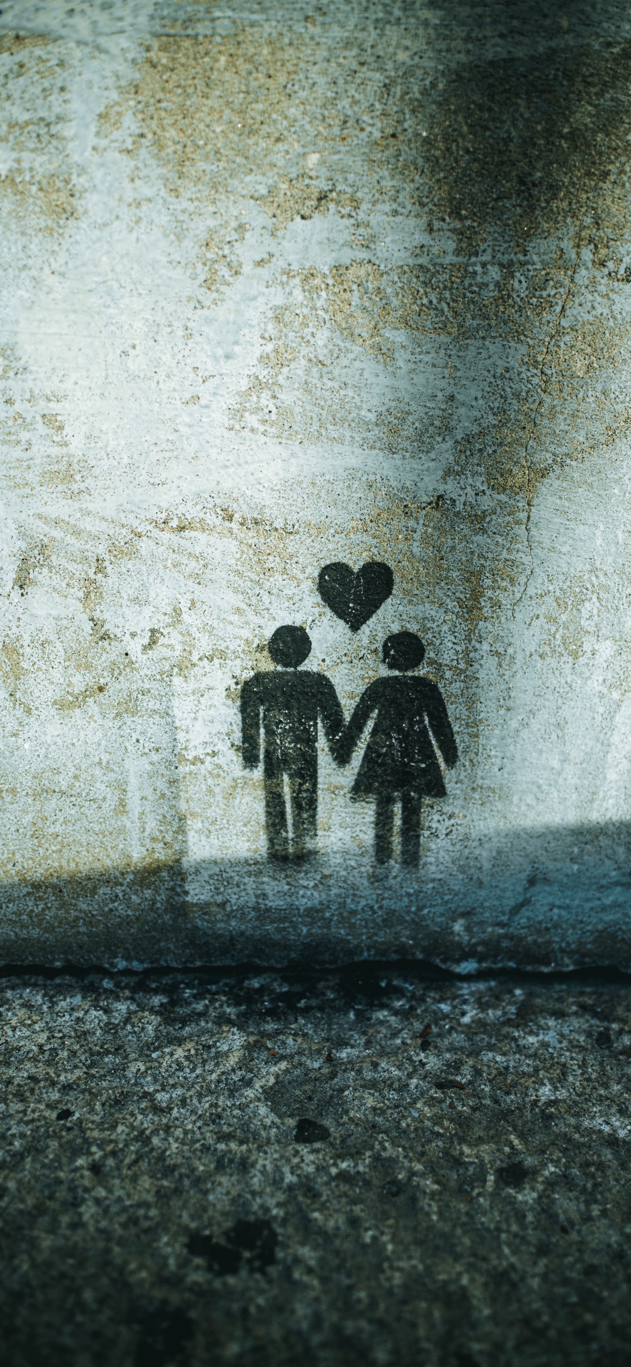 Обои стена, арт, полутона и оттенки, иллюстрация, визуальное искусство в разрешении 1242x2688