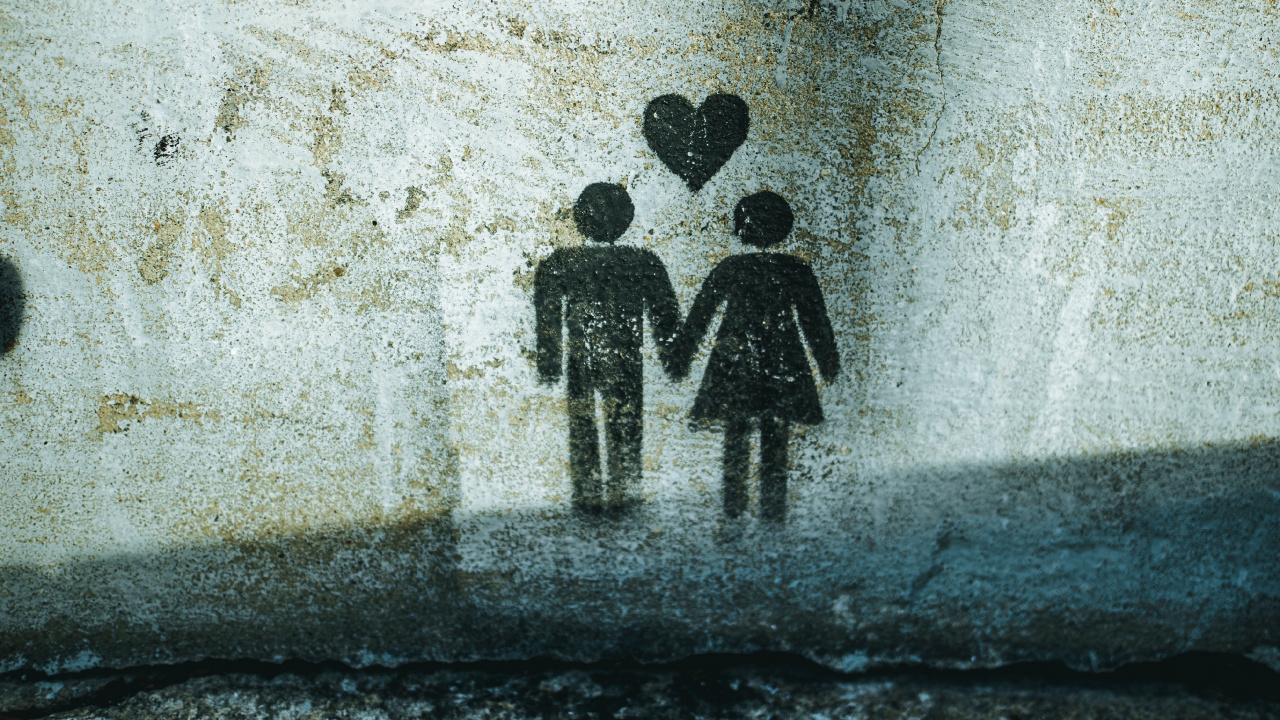 Обои стена, арт, полутона и оттенки, иллюстрация, визуальное искусство в разрешении 1280x720