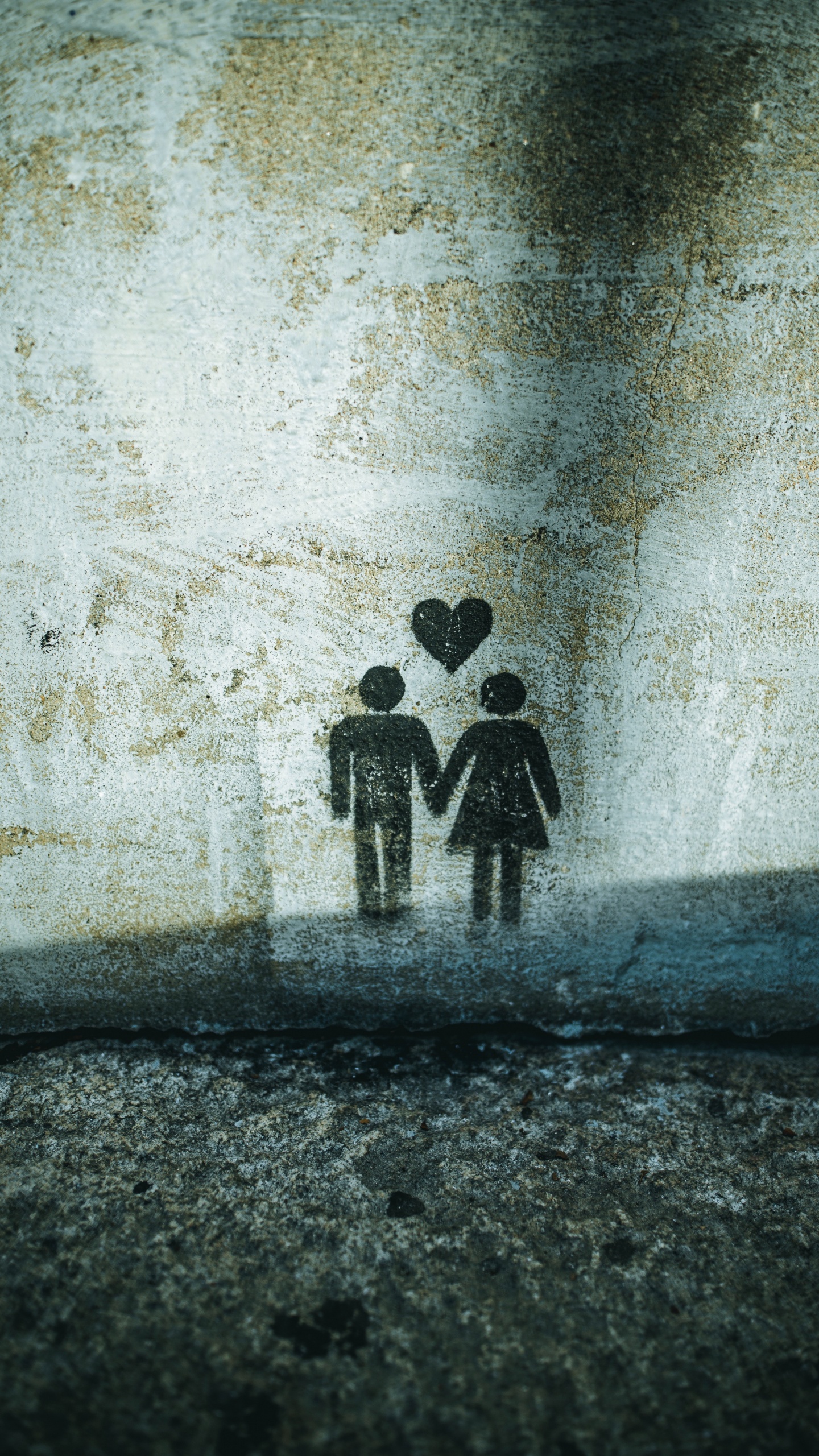 Обои стена, арт, полутона и оттенки, иллюстрация, визуальное искусство в разрешении 1440x2560