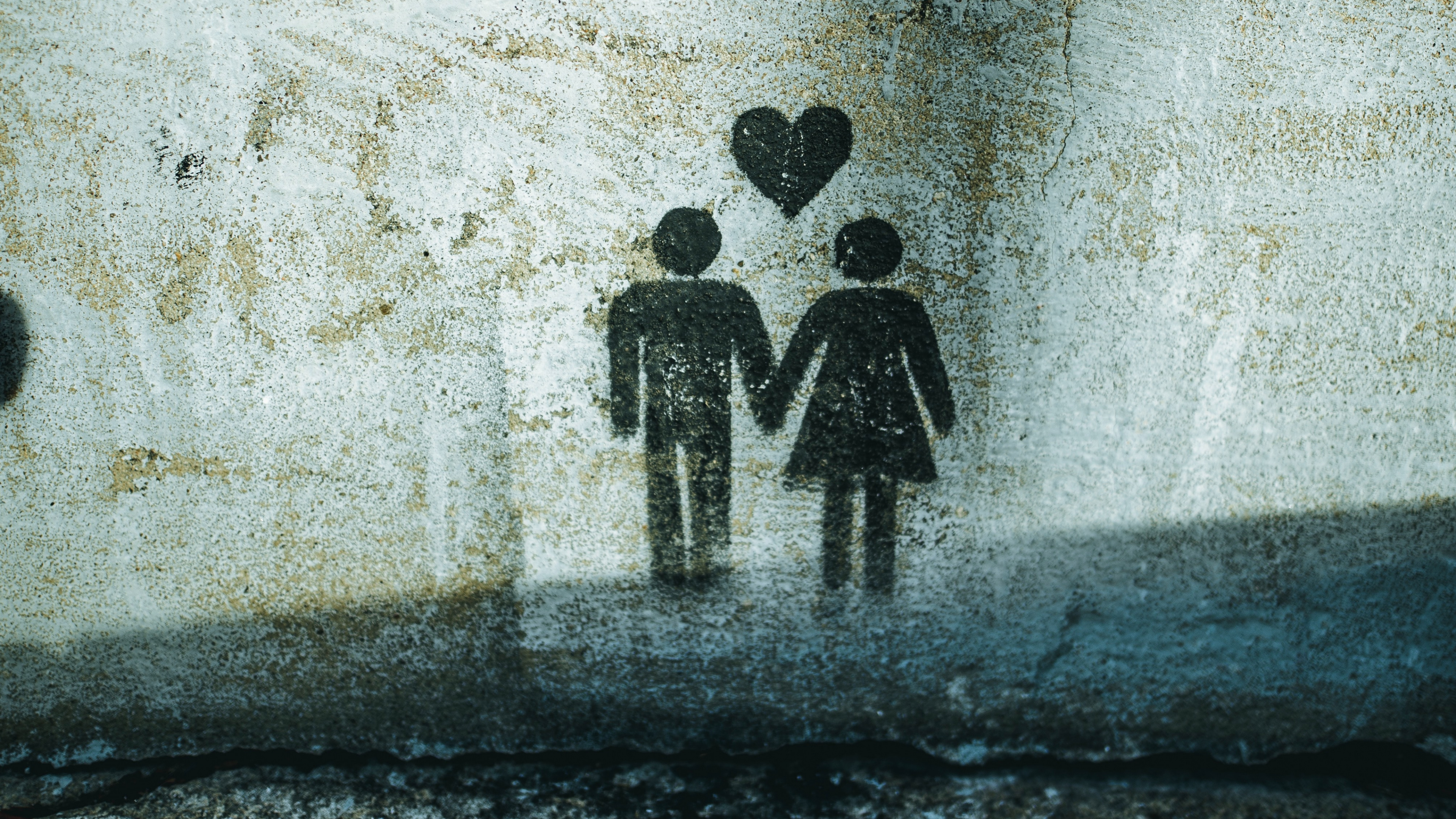 Обои стена, арт, полутона и оттенки, иллюстрация, визуальное искусство в разрешении 3840x2160