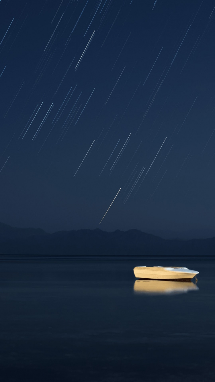 Обои UMiDIGI, UMiDIGI Crystal, судно, атмосфера, ночь в разрешении 750x1334